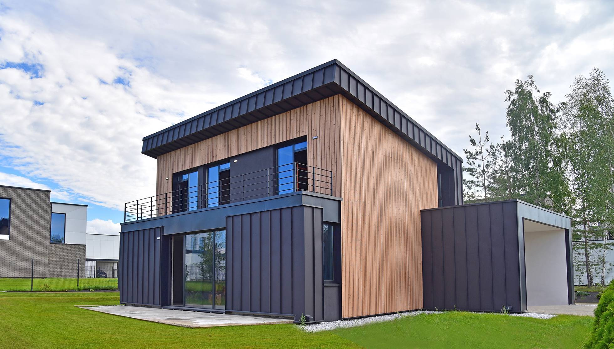 Раздвижной портал ALT SL160, одна активная створка, цвет RAL 7021 категория Портальные системы