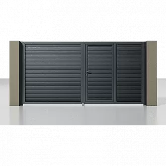 Распашные ворота со встроенной калиткой серии Prestige Распашные ворота со встроенной калиткой серии Prestige